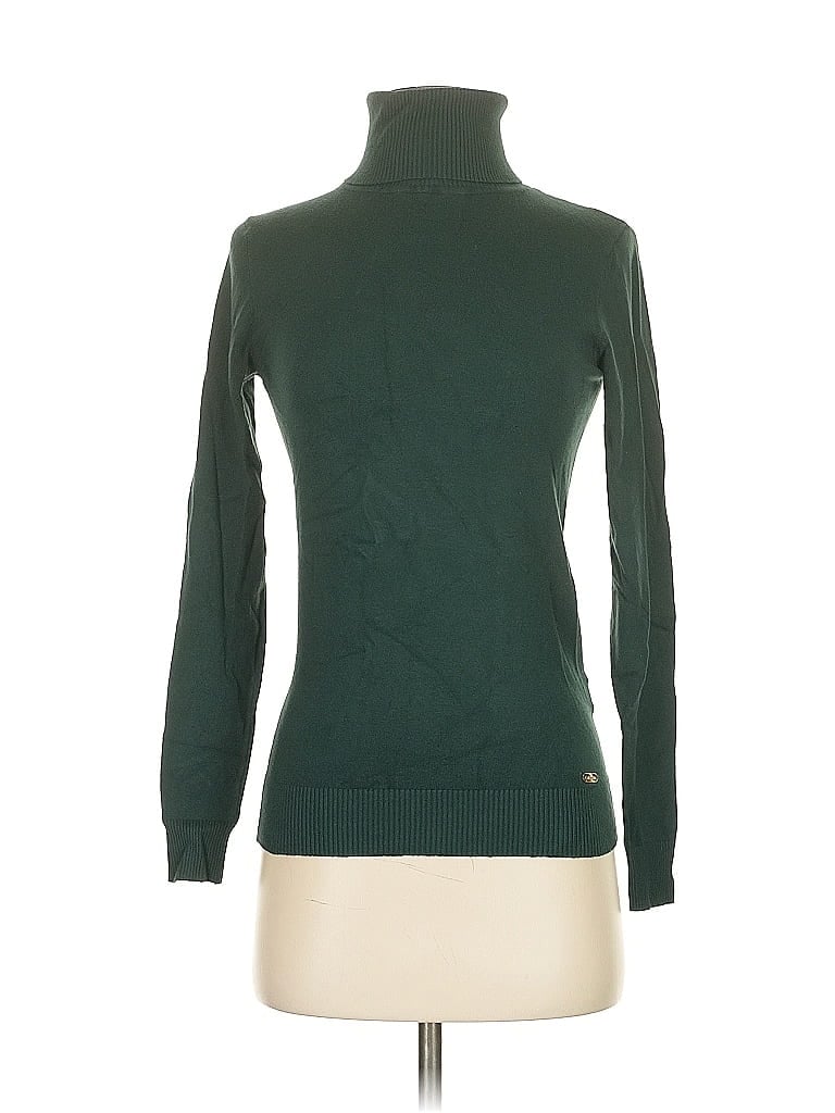 Pre-owned Calvin Klein Turtleneck Sweater In Green