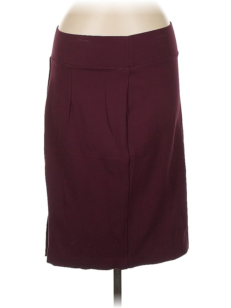 Pre-owned Inc International Concepts Casual Skirt In Burgundy