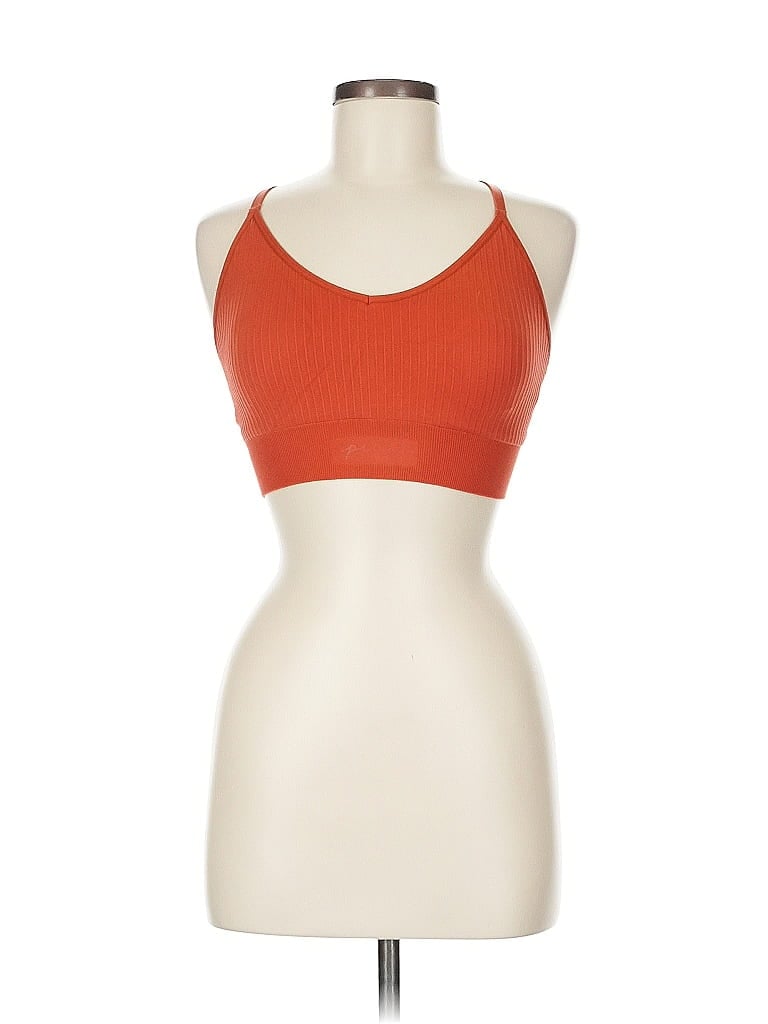 Pre-owned Victoria's Secret Pink Sports Bra In Orange