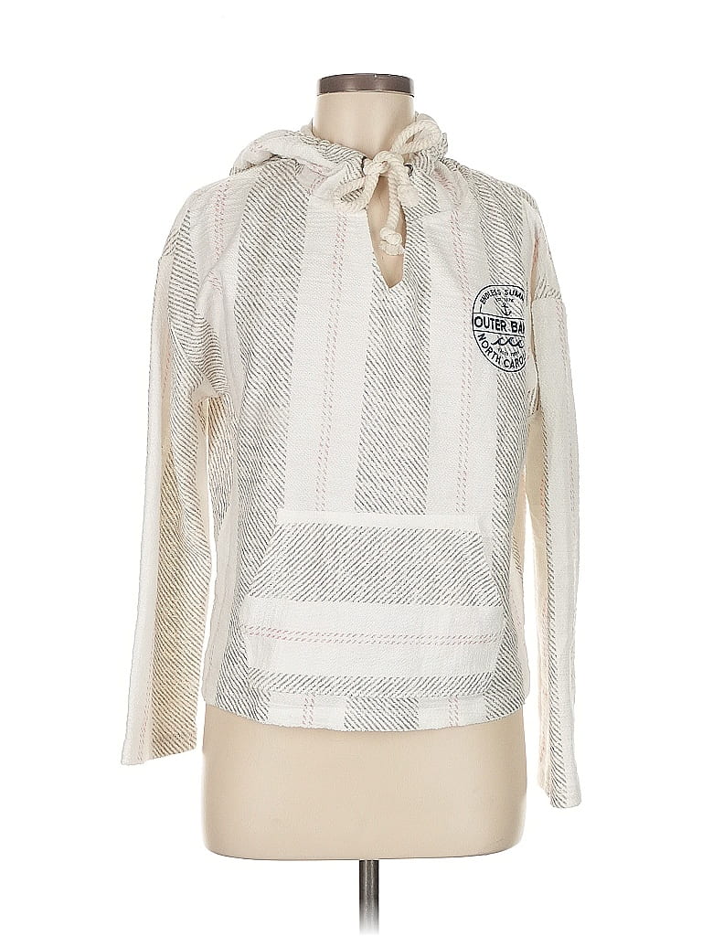 Pre-owned Ocean Drive Clothing Co. Long Sleeve Blouse In White