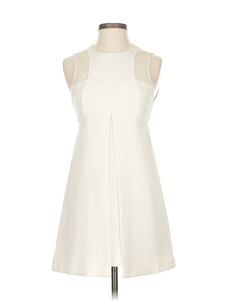 Pre-owned Bcbgeneration Cocktail Dress In White