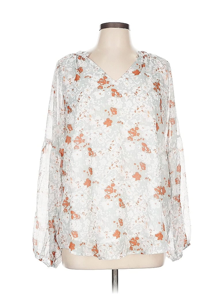 Pre-owned Btfbm Long Sleeve Blouse In White