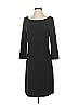 ABS Collection Solid Black Casual Dress Size S - photo 1