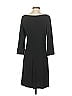 ABS Collection Solid Black Casual Dress Size S - photo 2