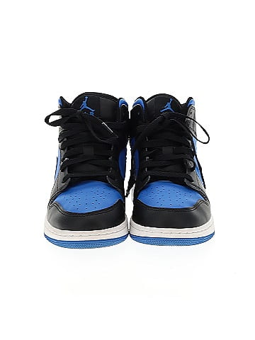 Air Jordan 1 Mid GS 'Black Royal Blue' Sneakers (view 2)