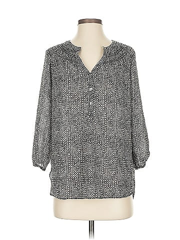 Max Studio 3/4 Sleeve Button-Down Shirt (view 1)