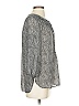 Max Studio Tweed Gray 3/4 Sleeve Button-Down Shirt Size XS - photo 4