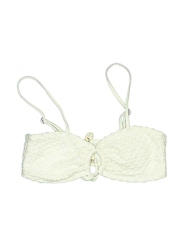 Pre-owned Unbranded Swimsuit Top Ivory Swimwear In White