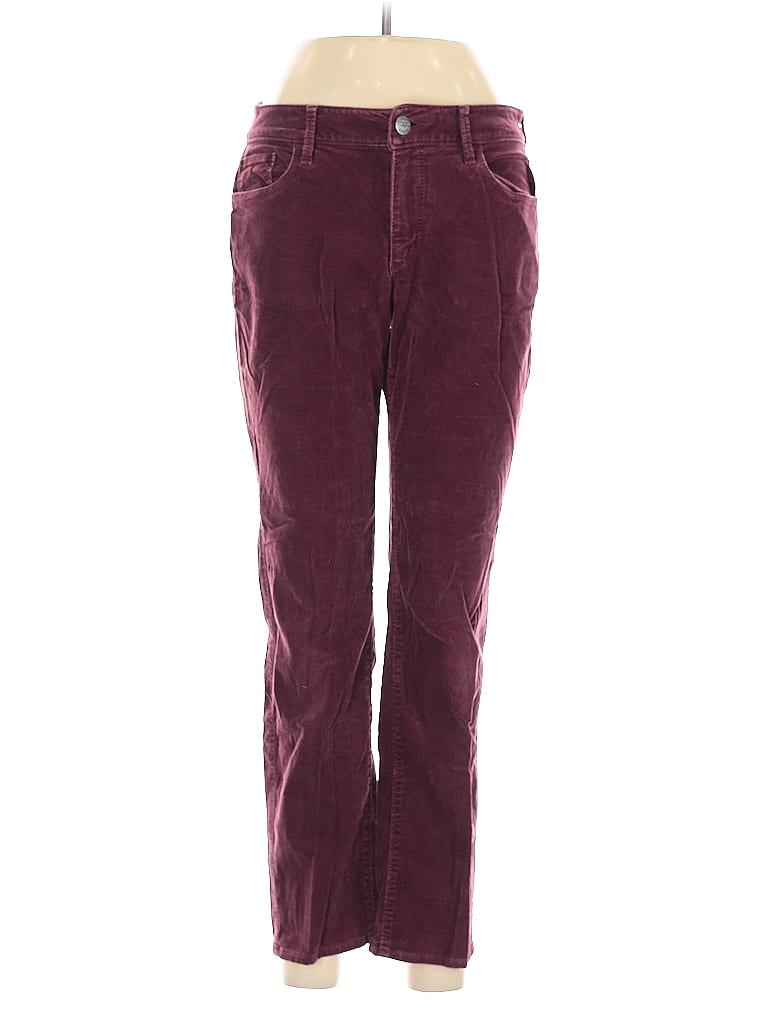 Pre-owned Ann Taylor Loft Casual Pants In Burgundy