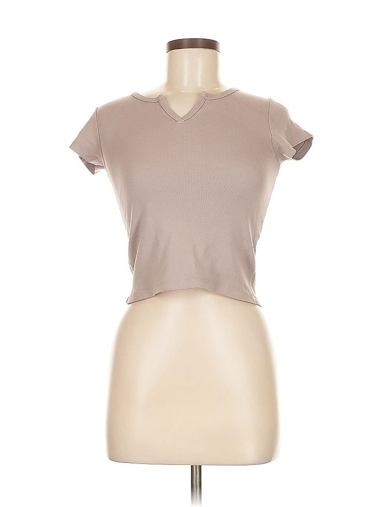 Pre-owned John Galt Short Sleeve T-shirt In Brown