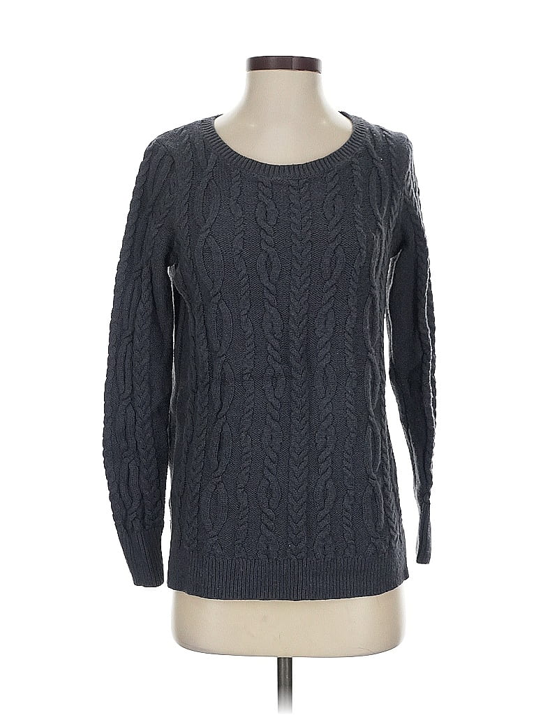 Pre-owned Ann Taylor Loft Pullover Sweater In Gray