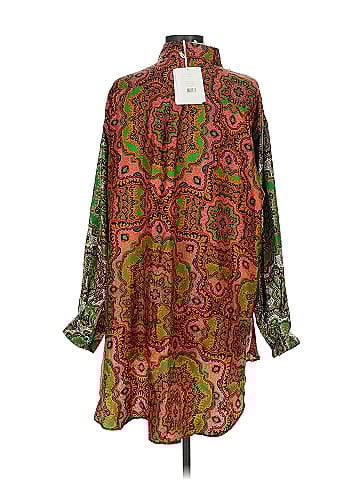 La Prestic Ouiston Long Sleeve Silk Top (view 2)