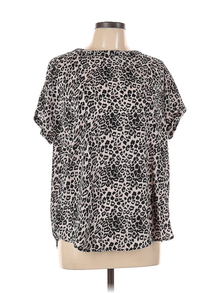 Pre-owned Buffalo By David Bitton Short Sleeve Blouse In Black