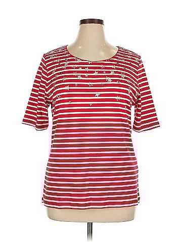 Karen Scott Short Sleeve Henley (view 1)