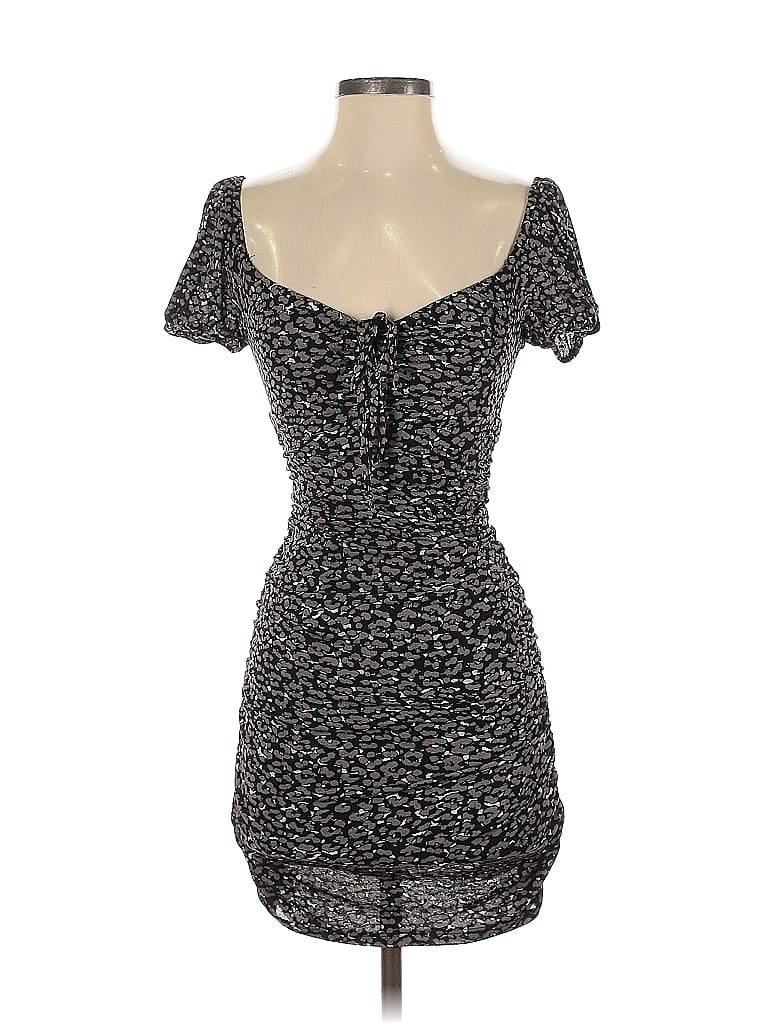 Pre-owned Mi Ami Casual Dress In Gray