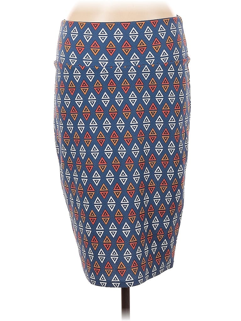 Pre-owned Lularoe Casual Skirt In Blue