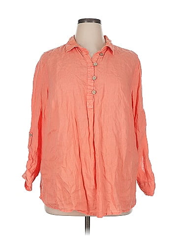 Sigrid Olsen 3/4 Sleeve Button-Down Shirt (view 1)