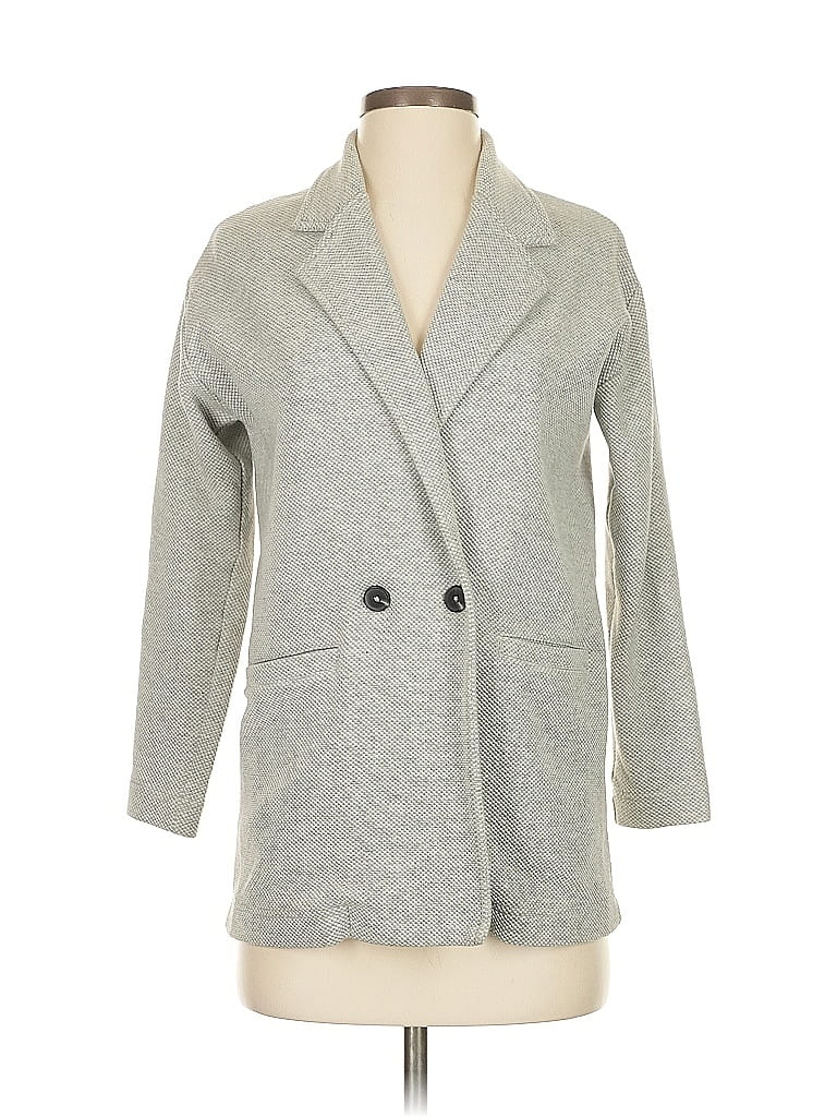 Pre-owned Banana Republic Factory Store Coat In Gray