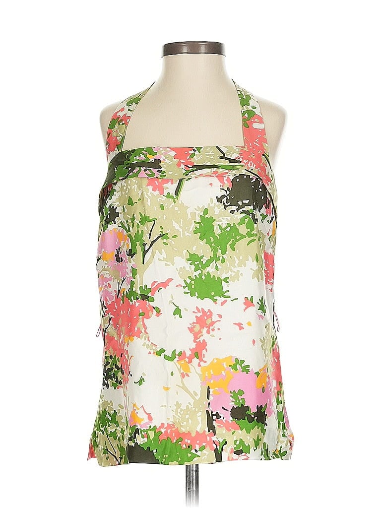 Pre-owned An Original Milly Of New York Sleeveless Blouse In Green