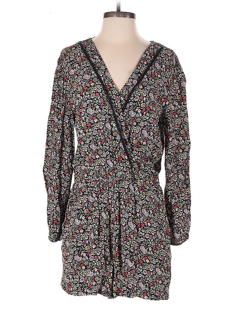 Pre-owned Ann Taylor Loft Romper In Black