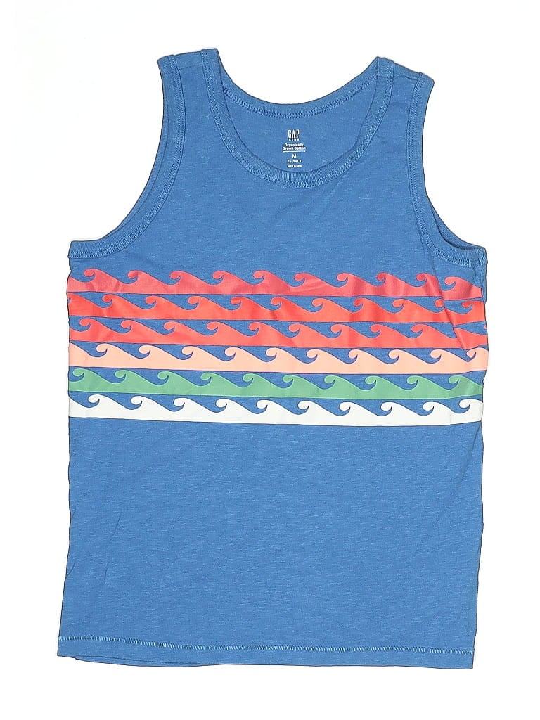 Pre-owned Gap Kids' Tank Top Blue Crew Neck Tops