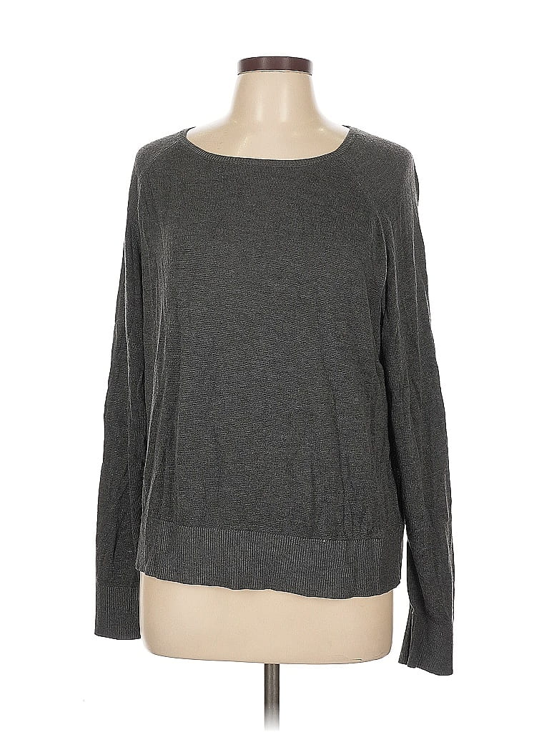 Pre-owned H&m Pullover Sweater In Gray