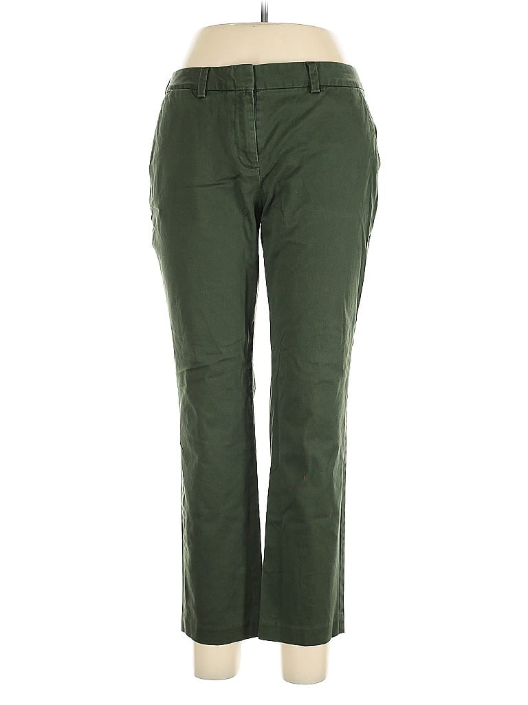 Pre-owned Lands' End Casual Pants In Green