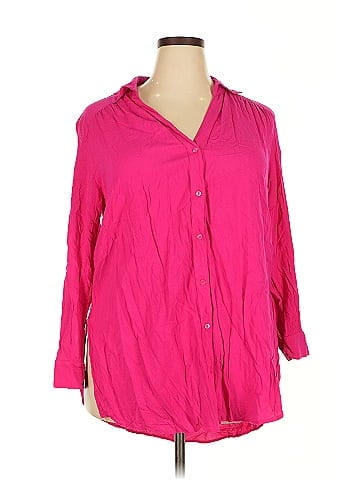 INC International Concepts 3/4 Sleeve Button-Down Shirt (view 1)