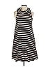 Socialite Stripes Gray Casual Dress Size S - photo 1