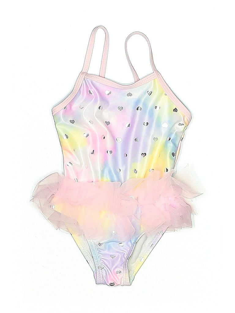 Click to view more detailed imagery on our partner's website Pre-owned Wonder Nation Kids' One Piece Swimsuit In Pink