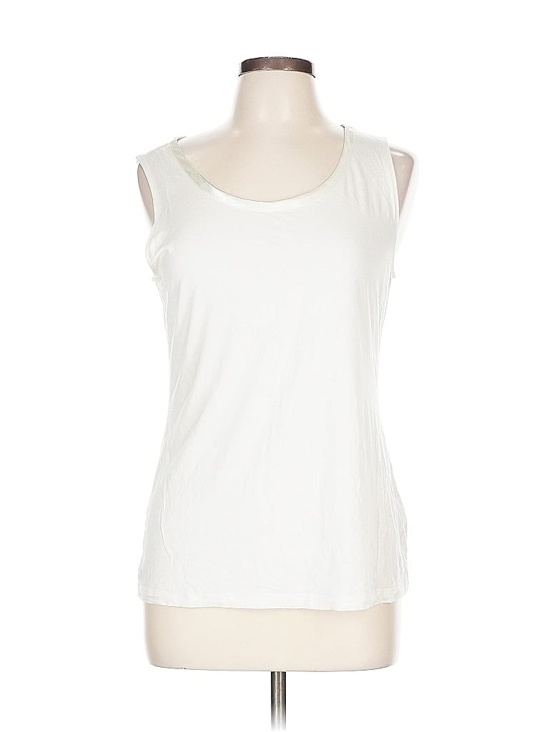 Pre-owned Banana Republic Sleeveless T-shirt In White