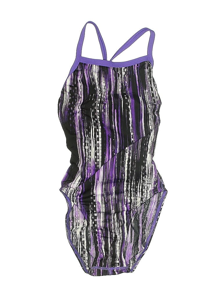 Pre-owned Speedo One Piece Swimsuit In Purple