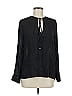 Zara 100% Viscose Black Long Sleeve Blouse Size M - photo 1