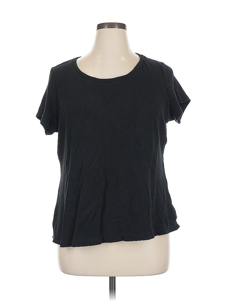 Isaac Mizrahi LIVE! 100% Cotton Black Short Sleeve T-Shirt Size 2X (estimated) - photo 1