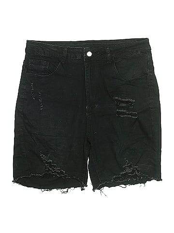 Shein Curve Denim Shorts (view 1)