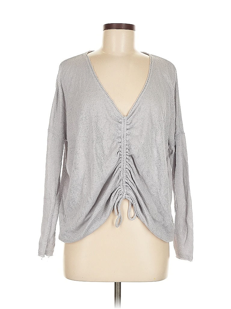 Pre-owned Out From Under Pullover Sweater In Silver