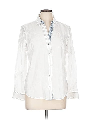 Chico's 3/4 Sleeve Button-Down Shirt (view 1)