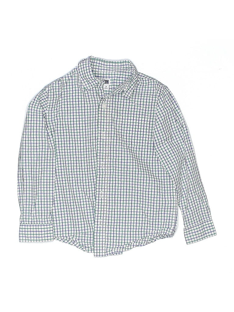 Click to view more detailed imagery on our partner's website Pre-owned Janie And Jack Kids' Long Sleeve Button Down Shirt In Blue