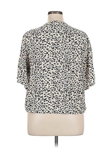 JM Collection Short Sleeve Blouse (view 2)