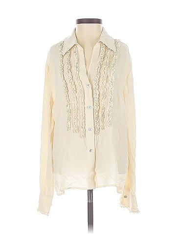 Casual Corner Long Sleeve Silk Top (view 1)
