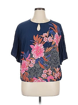 Jm Collection Short Sleeve Blouse