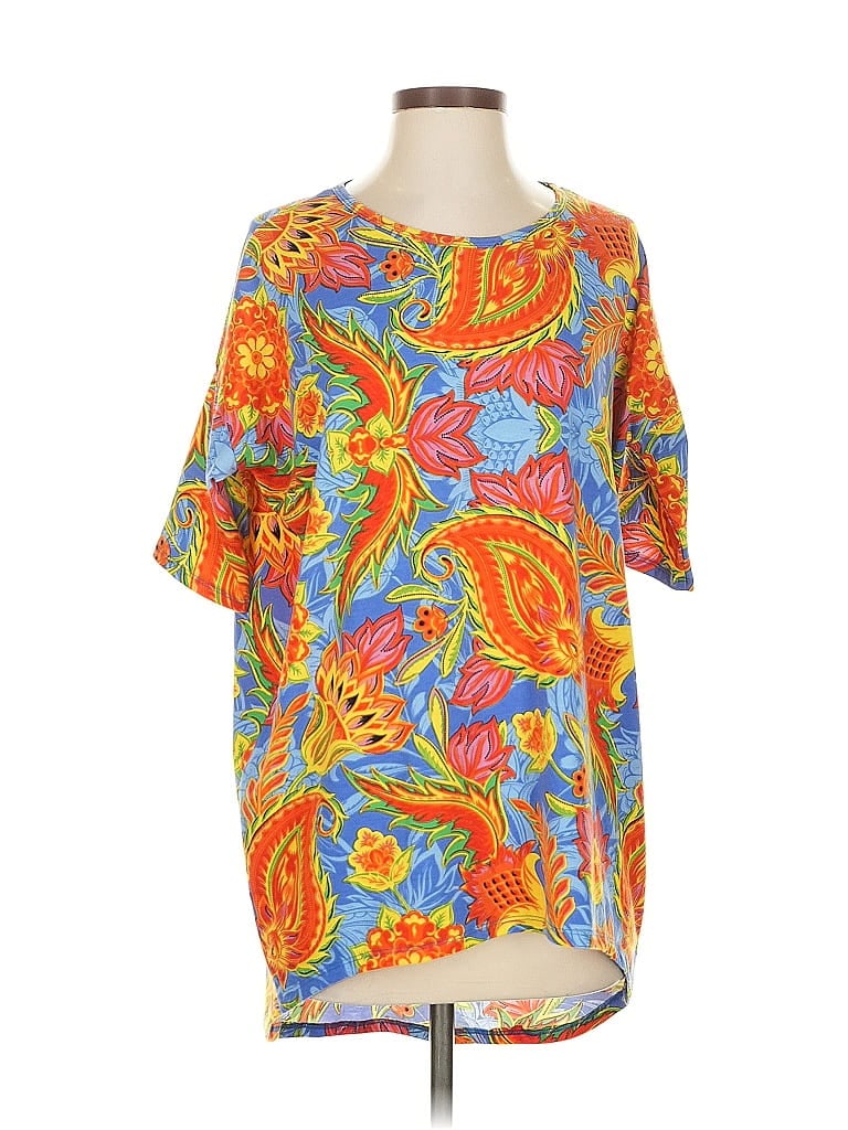 Pre-owned Lularoe Short Sleeve T-shirt In Orange