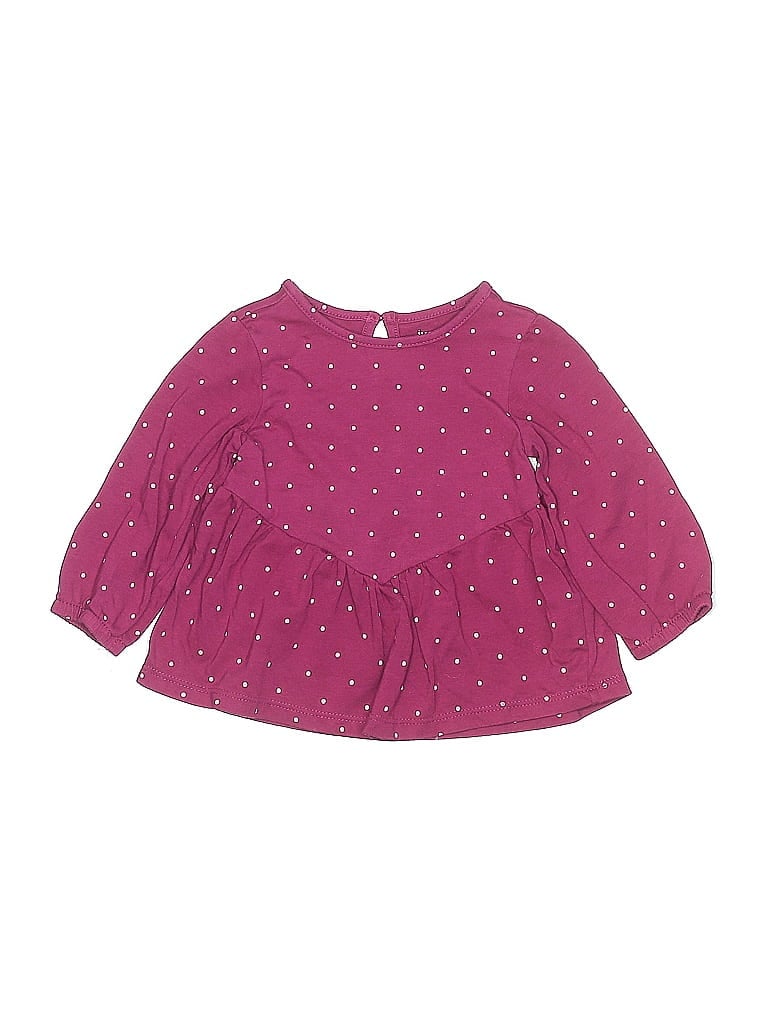 Pre-owned Just One Babies' 3/4 Sleeve Blouse In Burgundy
