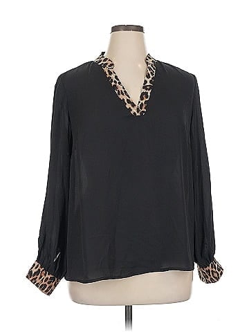 Shein Curve Long Sleeve Blouse (view 1)