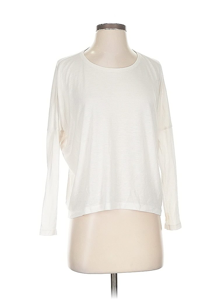 Pre-owned Ann Taylor Loft Outlet 3/4 Sleeve T-shirt In White