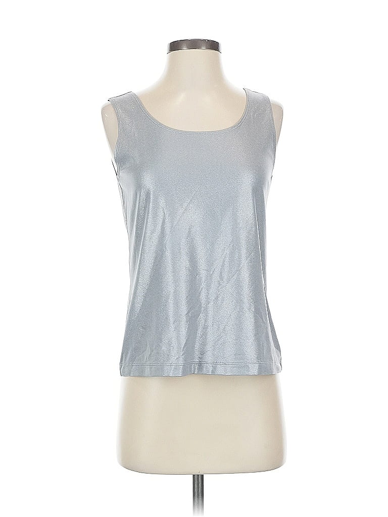 Pre-owned Chico's Sleeveless T-shirt In Silver