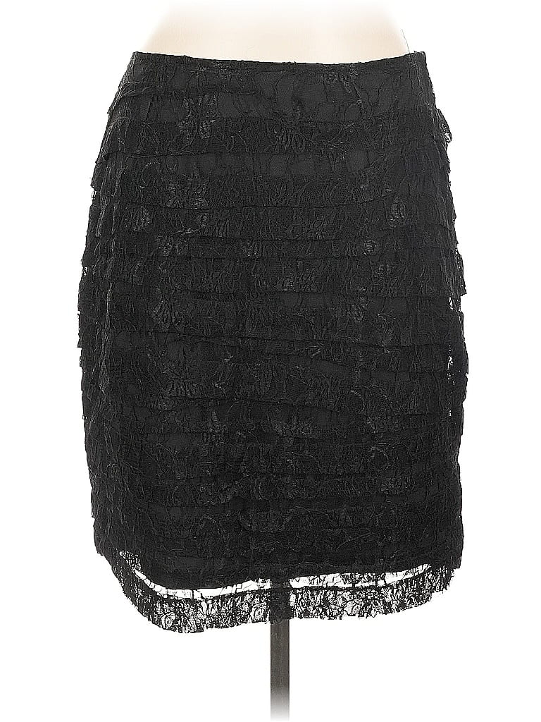 Pre-owned Adrienne Vittadini Formal Skirt In Black