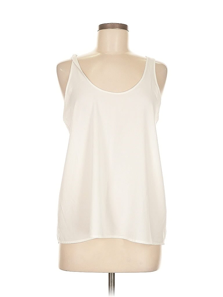 Click to view more detailed imagery on our partner's website Pre-owned Frenchi Sleeveless Blouse In White