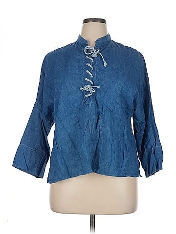 Akris Punto 3/4 Sleeve Button-Down Shirt (view 1)