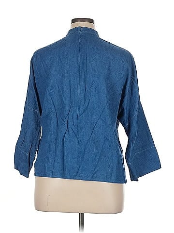 Akris Punto 3/4 Sleeve Button-Down Shirt (view 2)